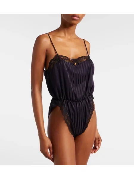 Body Versace de mătase negru