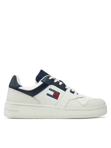 Teniși Tommy Jeans retro alb