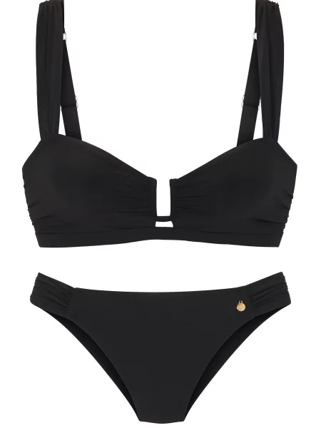 LASCANA Costum de baie două piese negru