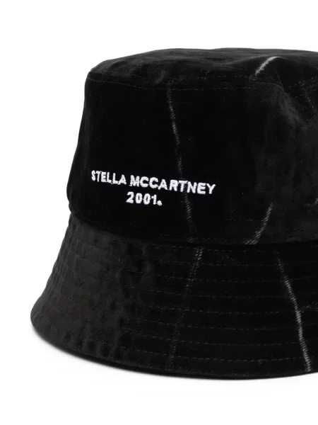 Siuvinėta bucket skrybėlė Stella Mccartney juoda