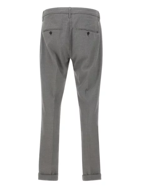 Pantaloni Dondup de lână gri