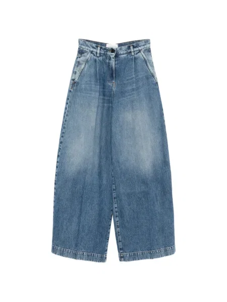 Blugi Liviana Conti plisate albastru