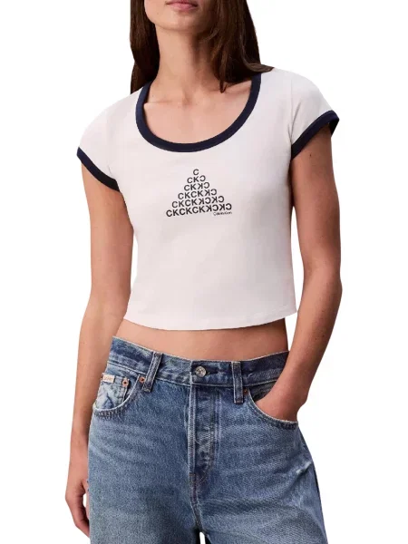 Koszulka Calvin Klein biała