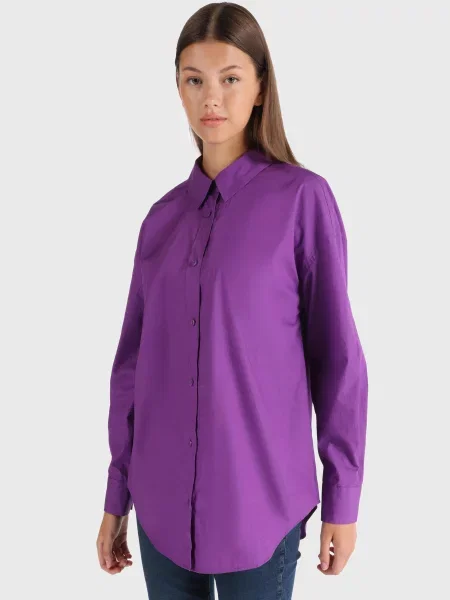 Рубашка Colin's фиолетовая