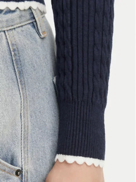 Tommy Jeans Pletena jopica Mornarsko modra