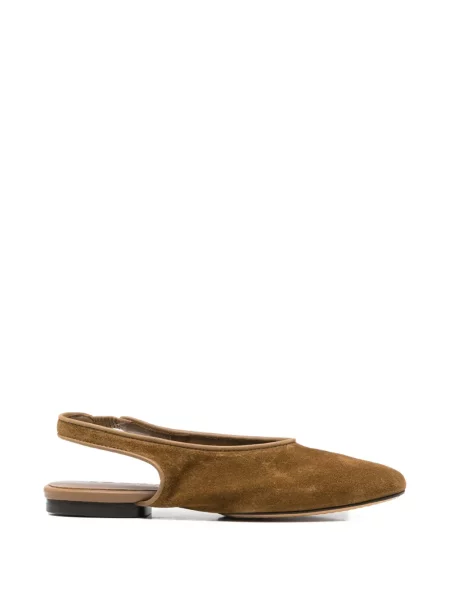 Klapki mules Soeur z otwartą piętą brązowe