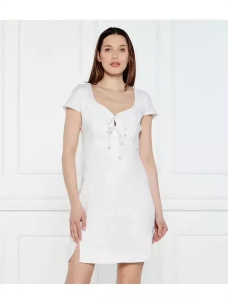 GUESS De in rochie ISABEAU alb