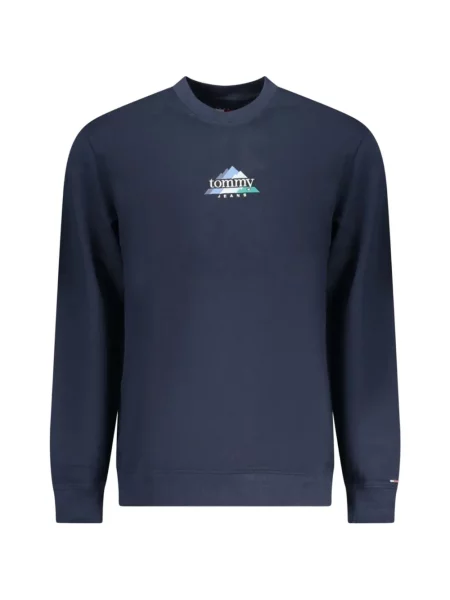 Hanorac crewneck Tommy Hilfiger cu imagine albastru