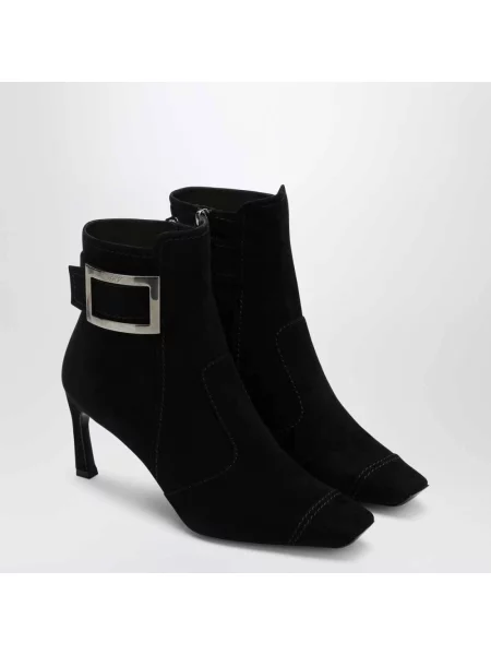 Botki Roger Vivier na wysokim obcasie czarne