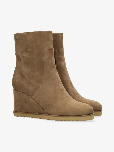 Ботинки Mexx на танкетке коричневые