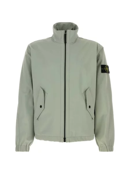 Geacă Stone Island cu strasuri stretch verde