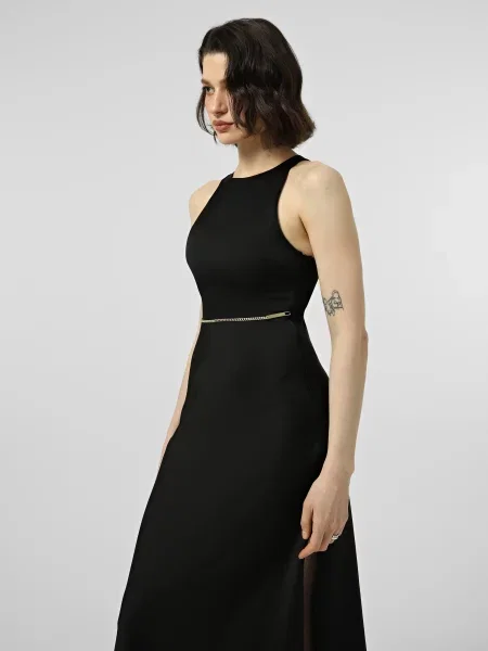 Платье миди Armani Exchange черное
