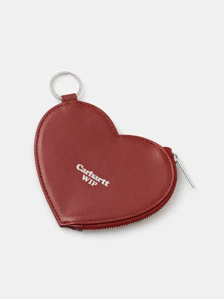 Кожаный кошелек Carhartt Wip красный