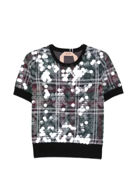 Tricou N°21 cu paiete verde