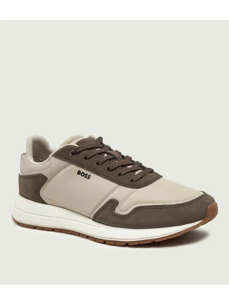 BOSS BLACK Sneakers Vinston_Runn_nysd | piele întoarsă negru