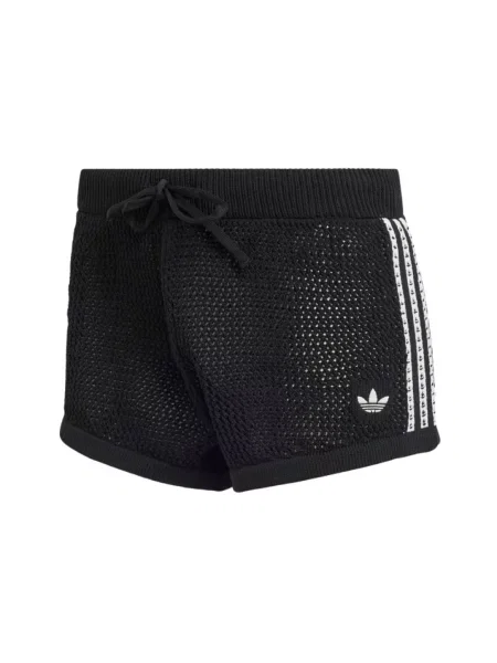 Dzianinowe szorty Adidas czarne