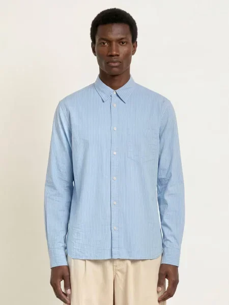 Allsaints Košile Judd Regular Fit tmavě modrá bílá