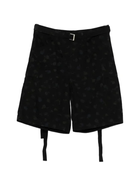 Шорти Sacai на цветя черно
