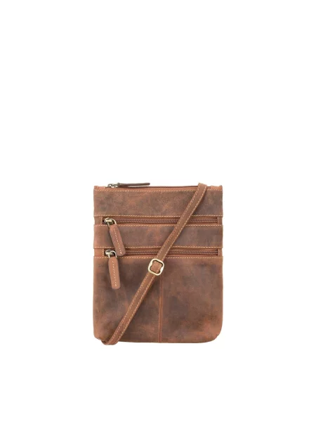 Кожаная сумка Visconti коричневая