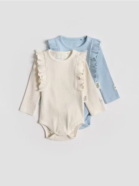 Reserved Боді з воланами набір з 2 різнобарвний 