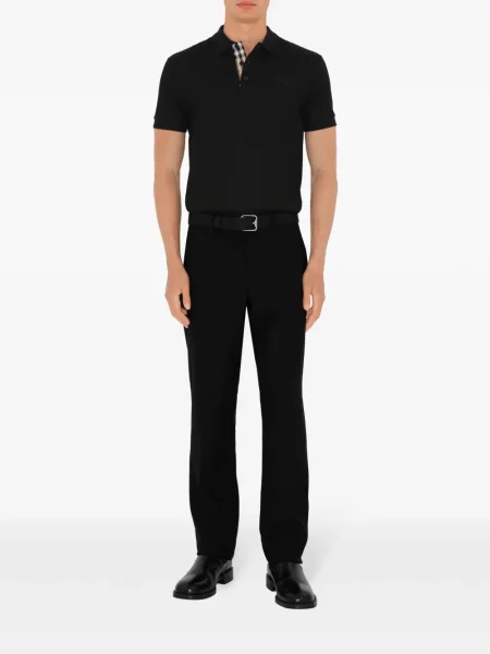 Polo marškinėliai Burberry juoda