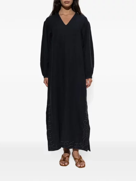 Rochie maxi By Malene Birger cu broderie negru