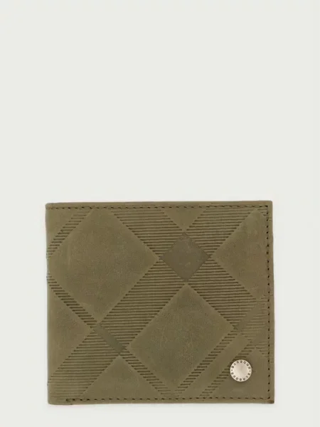 Barbour portofel pentru bărbați din piele verde
