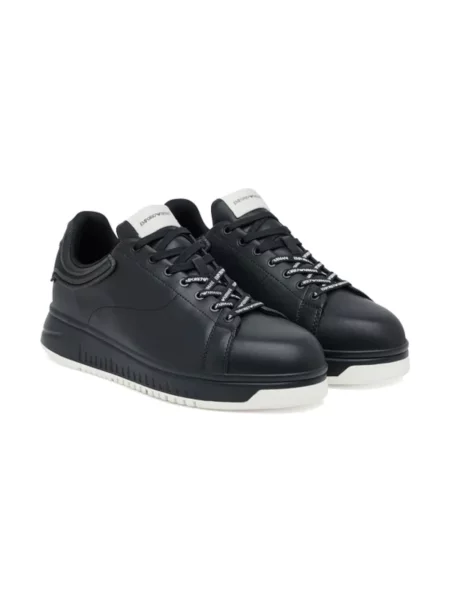 Sneakersy Emporio Armani skórzane czarne