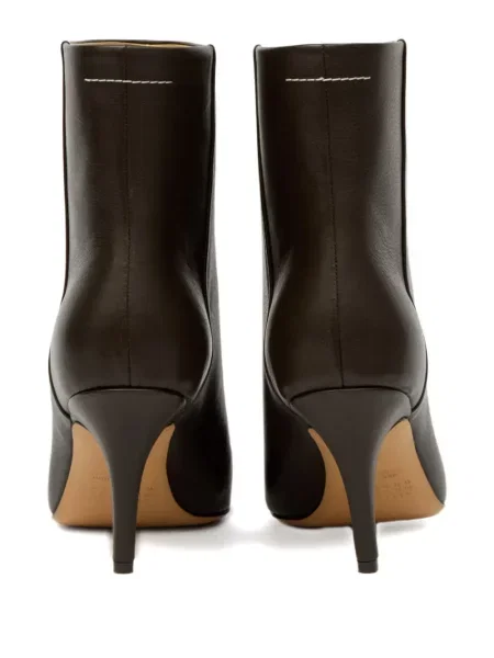Cizme scurte Mm6 Maison Margiela din piele maro