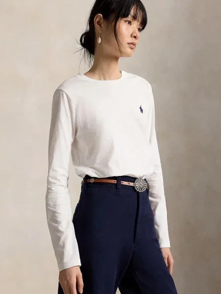 Tricou polo Polo Ralph Lauren alb
