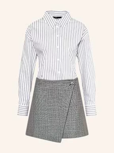 Maje Zestaw: Sukienka Koszulowa I Spódnica Kopertowa weiss