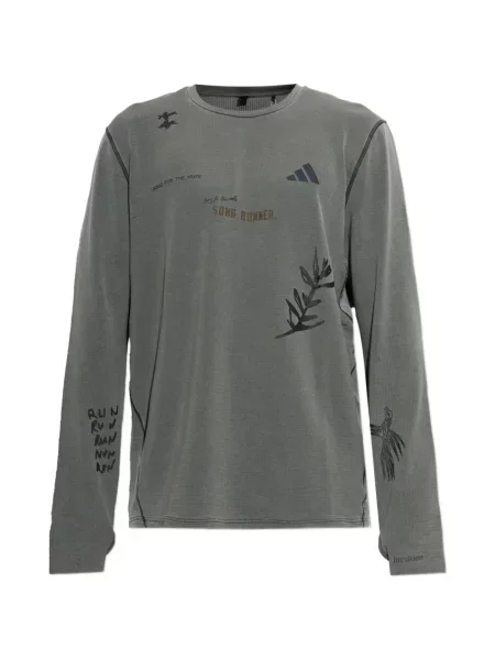 Długa koszulka Adidas szara