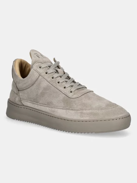 Велурени маратонки Filling Pieces Low Top Suede бежово