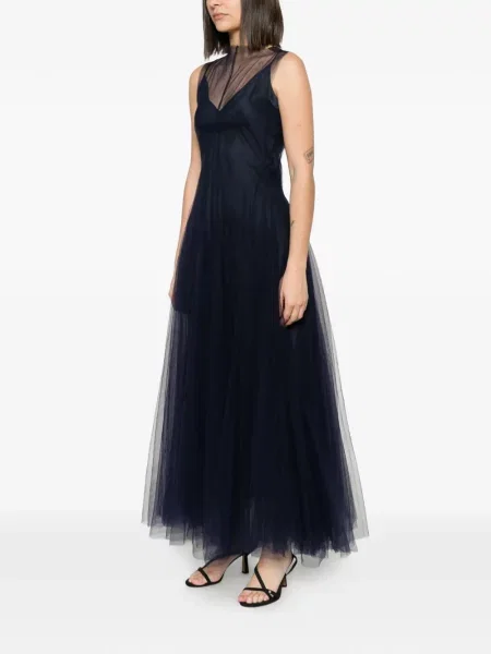 Rochie Marc Le Bihan fără mâneci din tul albastru
