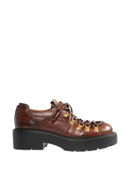 Pantofi loafer Miu Miu din piele maro