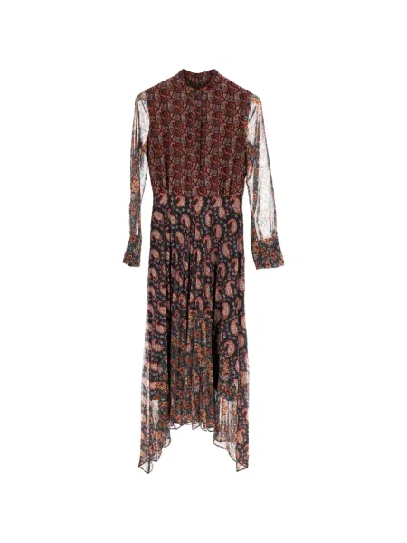 Rochie midi Altuzarra cu imagine cu model paisley negru
