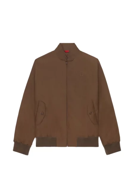 Geacă Fred Perry cu broderie maro