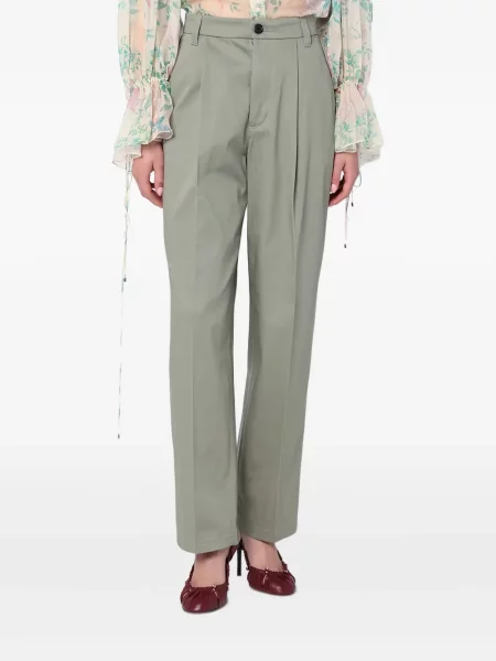 Pantaloni Department 5 plisate verde