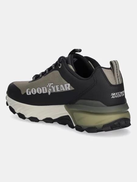 Férfi SKECHERS Max Protect Fast Track oliva/fekete cipő. Méret: 45 EU zöld