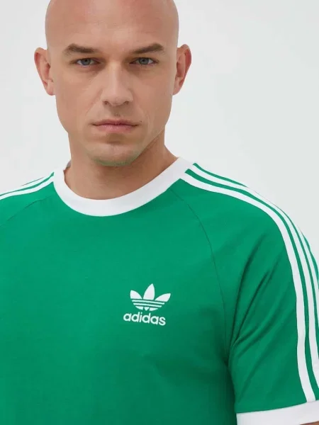 Adidas Originals póló nyomott mintás zöld