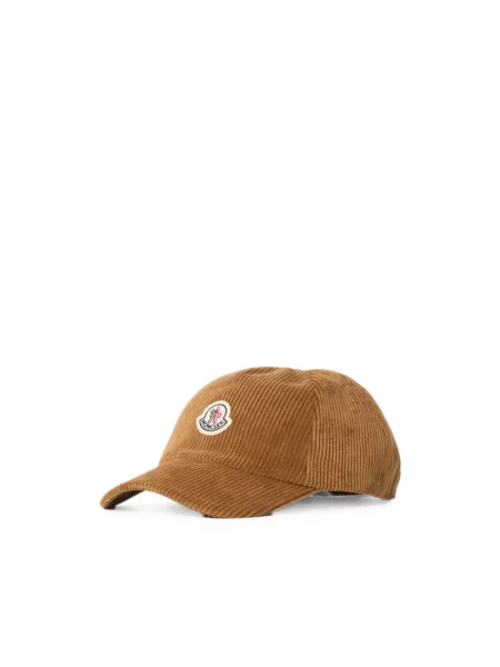 Czapka z daszkiem Moncler brązowa