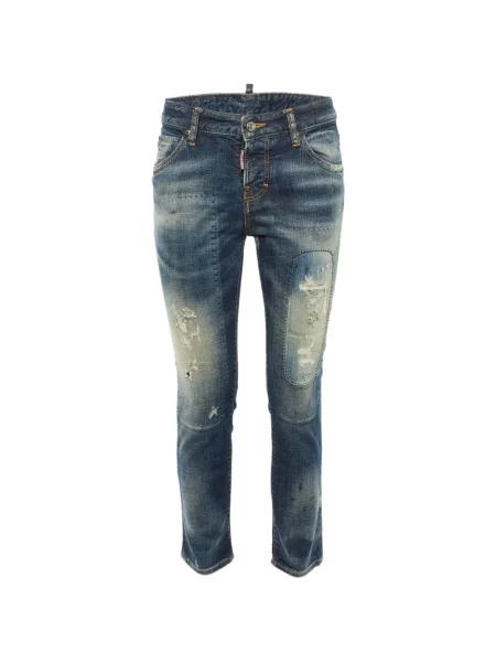 Blugi Dsquared2 zdrențuiți albastru