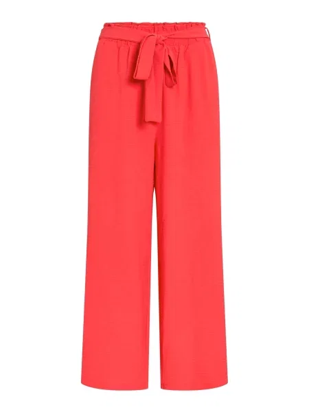 VILA Pantaloni VIJOSA intens roșu