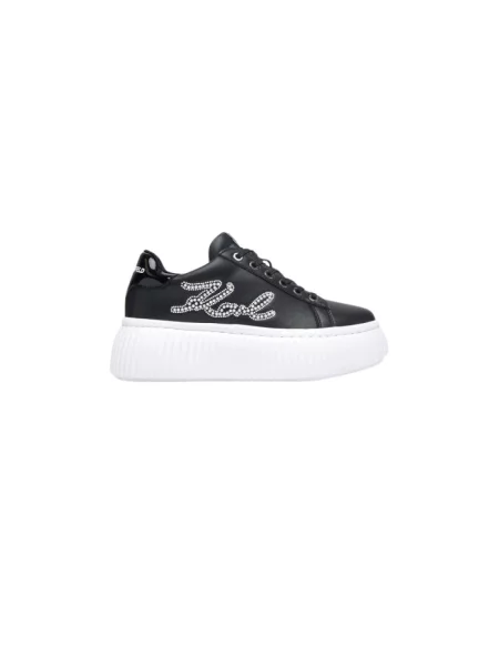 Sneakersy Karl Lagerfeld skórzane czarne