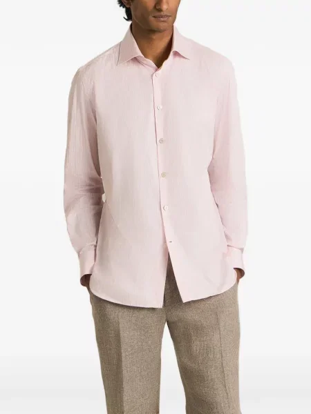 Cămașă Kiton cu dungi roz