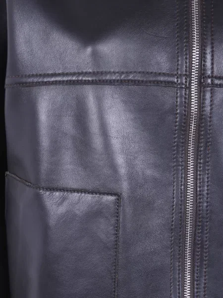 Reversibil geanta de piele The Jackie Leathers maro