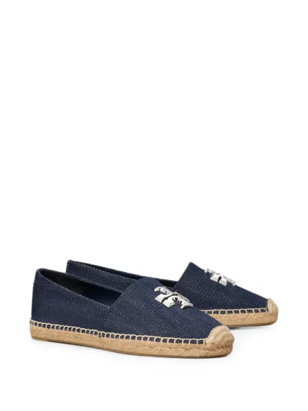 Espadrile Tory Burch cu autograf albastru
