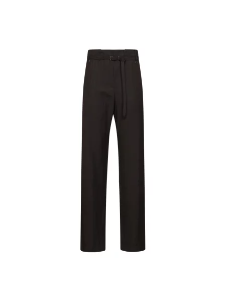 Spodnie Dries Van Noten brązowe
