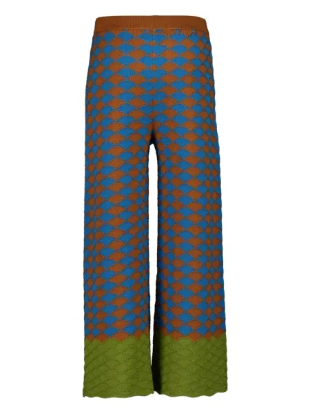 Pantaloni La Doublej cu imagine maro