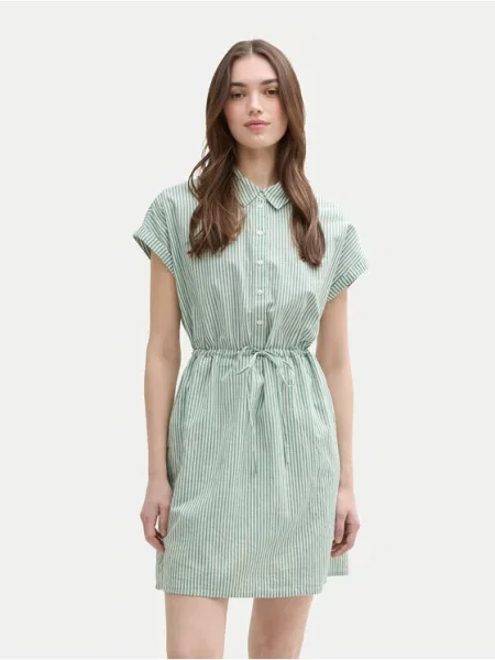 Kostiumas džinsinė suknelė Tom Tailor Denim žalia